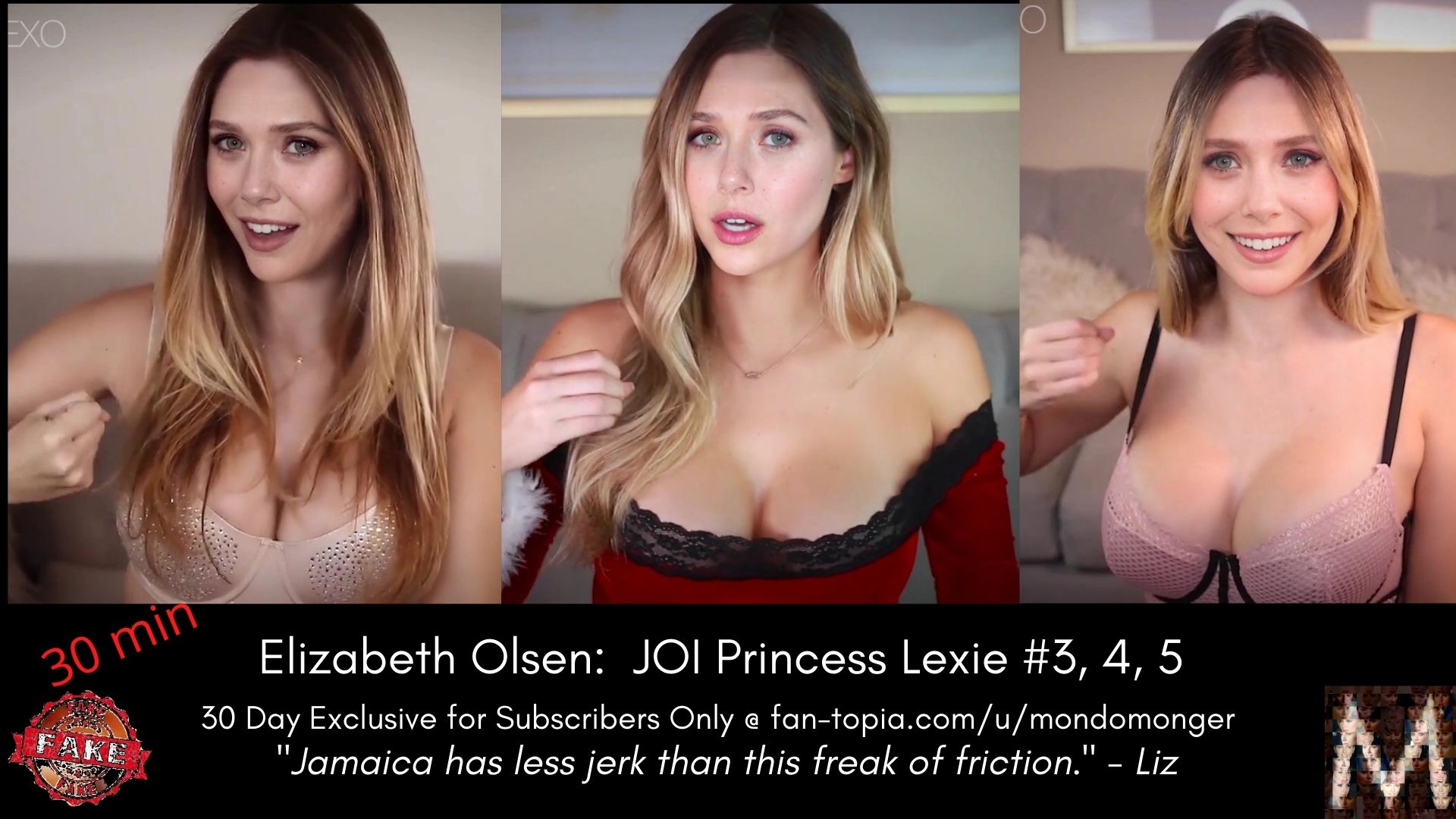 Elizabeth Olsen Jerk Off Challenge